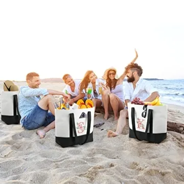 Floral Personalized Tote & Makeup Bag Set for Women