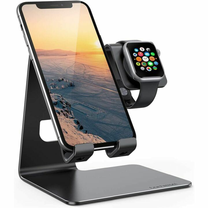 Lamicall Apple Watch Phone Holder 2-in-1 Stand
