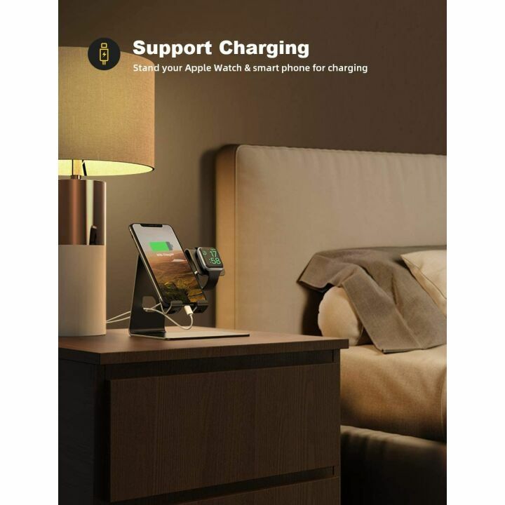 Lamicall Apple Watch Phone Holder 2-in-1 Stand