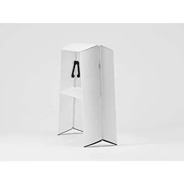 Hasegawa Ladders Lucano Step Stool, Wide 2, White