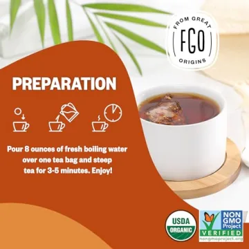 FGO Organic Assam Tea - Bold Black Tea for Every Day