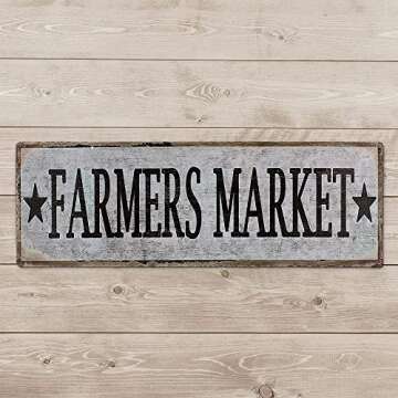 Retro Vintage Metal Tin Bar Sign for Home Decor