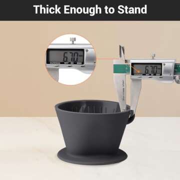 Segarty Silicone Collapsible Coffee Dripper for Travel & Camping