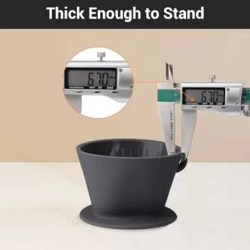 Segarty Silicone Collapsible Coffee Dripper for Travel & Camping