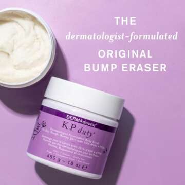 DERMAdoctor KP Bump Eraser Body Scrub Dermatologist Formulated Exfoliant | Keratosis Pilaris Treatme...