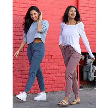 AJISAI Women's Joggers Running Sweatpants with Pockets