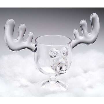 A&R Christmas Eggnog Moose Mugs - Gift Boxed Set of 2