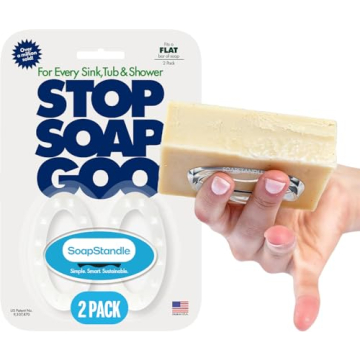 SoapStandle Bar Soap Gripper - Eco-Friendly & Mess-Free Holder for Showers