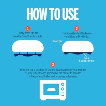 SoapStandle Bar Soap Gripper - Eco-Friendly & Mess-Free Holder