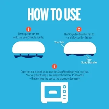 SoapStandle Bar Soap Gripper - Eco-Friendly & Mess-Free Holder