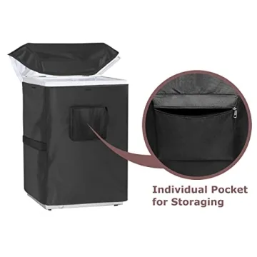 Chest Freezer Cover - Zippered, Noise Reducing, Weatherproof