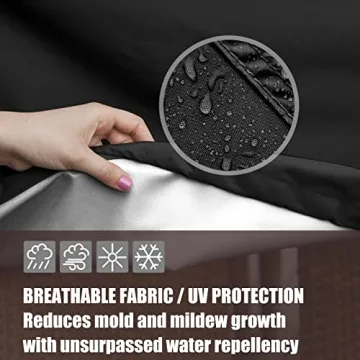 Chest Freezer Cover - Zippered, Noise Reducing, Weatherproof