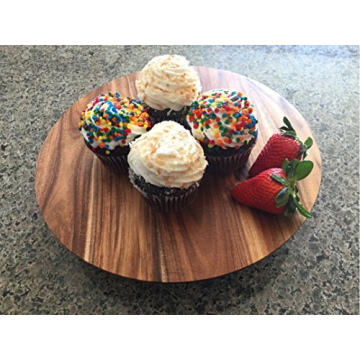 Fazenda Acacia Wood Cake Stand - Rustic and Elegant Serving