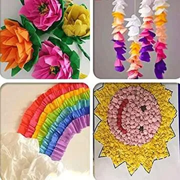 Assorted Premium Crepe Streamers for Crafts and Parties