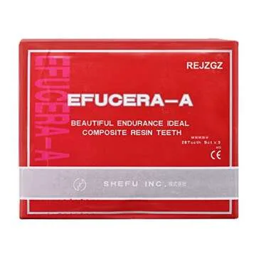 168 Pcs Dental Synthetic Resin Tooth Denture 6 Sets False Teeth 22 A2 Upper Lower Shade Dental for Halloween Horror Teeth (22 A2)