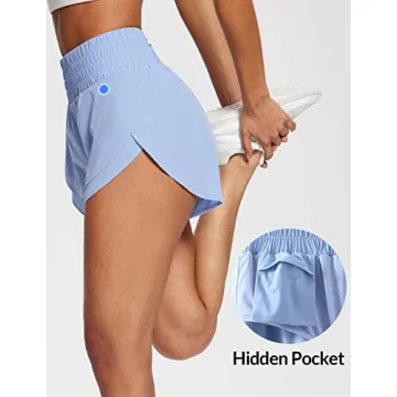 BALEAF Women's 3" Workout Shorts High Waisted Athletic
