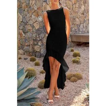 Elegant ZESICA Summer Ruched Bodycon Dress for All Occasions