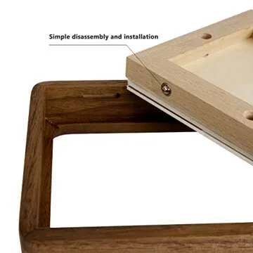 Natural Wood Photo Frames Inspired Tabletop Picture Frame with Mat, Vertical or Horizontal Display (Walnut, 11x14 matted to 5x7/8x10)