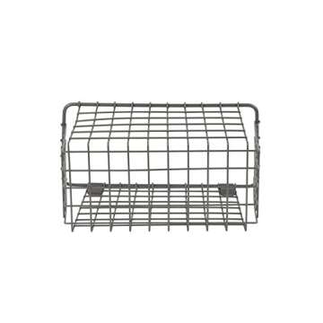 Spectrum Diversified Vintage Cabinet & Wall Mount Basket, Large, Industrial Gray