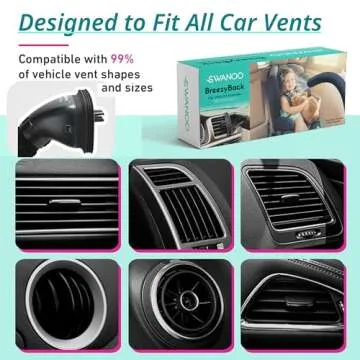 Swanoo Car AC Vent Extender for Backseat Comfort