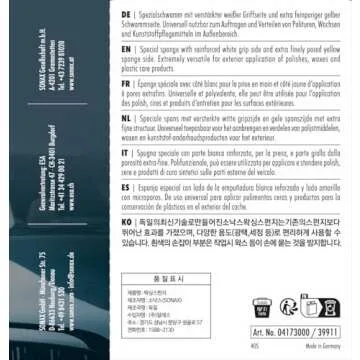 SONAX Dual-Sided Application Sponge for Car Detailing