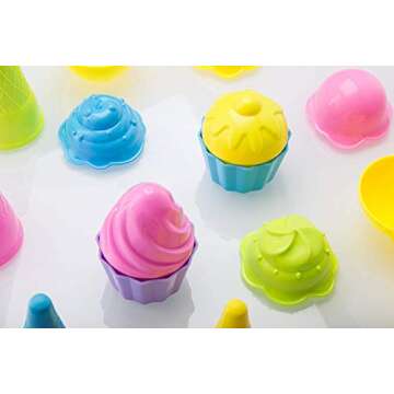 Top Race Beach Toy Set | 16pcs Ice Cream Playset for Kids
