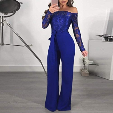 Elegant Off Shoulder Lace Jumpsuit for Women