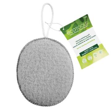 EcoTools Charcoal Exfoliating Puff, Infused Body Sponge, Detoxifying & Exfoliating, Removes Dry Skin...