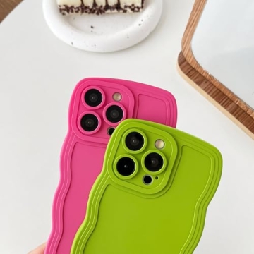 Elegant White Curly Wave iPhone 14 Pro Max Protective Case