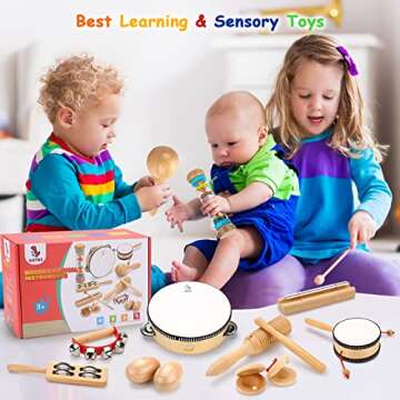 OATHX Kids Musical Instruments Set for Toddlers