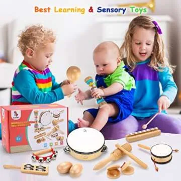 OATHX Kids Musical Instruments Set for Toddlers