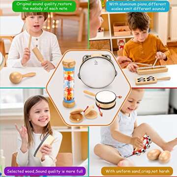 OATHX Kids Musical Instruments Set for Toddlers