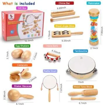 OATHX Kids Musical Instruments Set for Toddlers