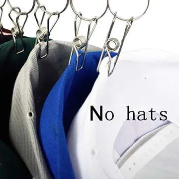 YYST Stainless Steel Hat Organizer Hanger for Stylish Storage