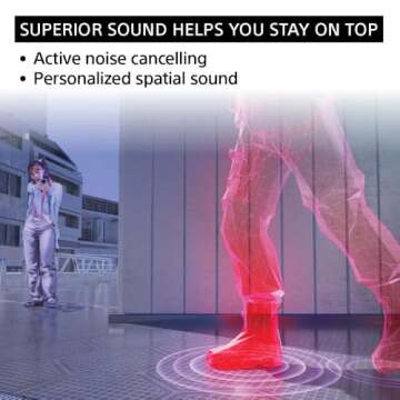 Sony INZONE Buds Truly Wireless Noise Canceling Gaming Earbuds, 24 Hour Battery with Charging case, ...