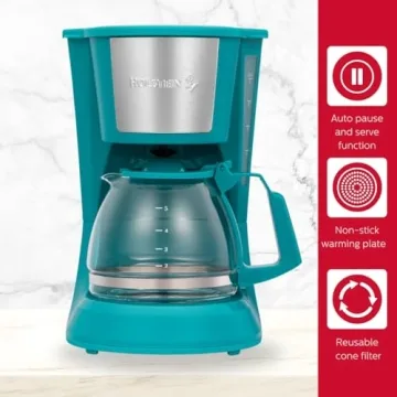 Stylish Holstein 5 Cup Coffee Maker - Elegant and Efficient