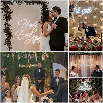 Custom Neon Signs,Personalized Large Led Neon Lights Sign, Neon Sign Customizable for Wedding Wall Decor Bedroom Birthday Party Bar Shop Logo Custom Name Neon (Optional 10" to 60")