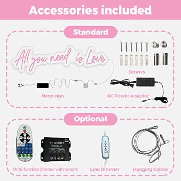 Custom Neon Signs,Personalized Large Led Neon Lights Sign, Neon Sign Customizable for Wedding Wall Decor Bedroom Birthday Party Bar Shop Logo Custom Name Neon (Optional 10" to 60")