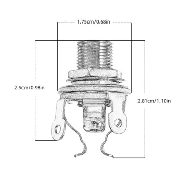 Ulfsaar Full-contact Output Jack for Guitar/Bass Performance