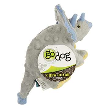 goDog Dinos Plush Squeaky Dog Toy - Comfort & Fun