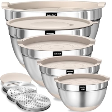 Umite Chef Mixing Bowls Set with Airtight Lids