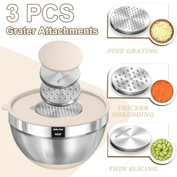 Umite Chef Mixing Bowls Set with Airtight Lids