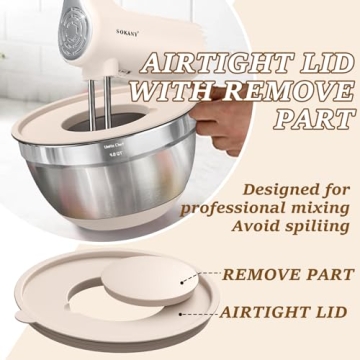 Umite Chef Mixing Bowls Set with Airtight Lids