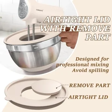 Umite Chef Mixing Bowls Set with Airtight Lids