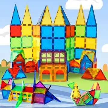 MAGBLOCK Magnetic Building Tiles 100-Piece Set