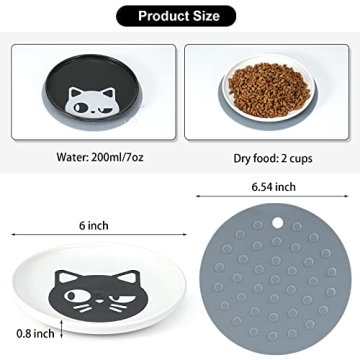 Adorable Kitwinney Cat Bowls - Non-Slip and Dishwasher Safe