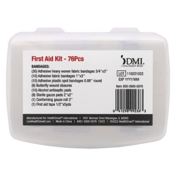 DMI 76-Piece First-Aid Kit for Minor Cuts & Scrapes
