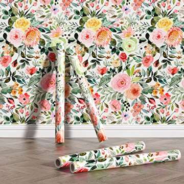Self Adhesive Floral Contact Paper for Shelf & Drawer