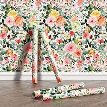 Self Adhesive Floral Contact Paper for Shelf & Drawer
