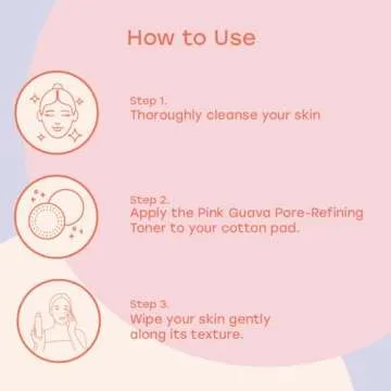 White Rabbit - Pink Guava Pore Refining Toner - 6.76 Fl Oz with PHA & BHA, Hyaluronic Acid - Removes Dead Skin Cells - Moisturizing - for Tighter, Brighter, Smoother Skin - Korean Skincare